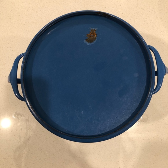 Blue Dansk Enamel Stock Pot - Picture 6 of 8
